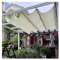 Auvent de pergola rétractable et imperméable avec toit anti-UV Blanc 1,1 x 3 m