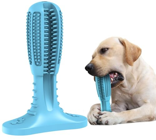 HETOO Hundespielzeug Kauspielzeug für Hund Welpen (Blau) | Zähne Reinigung Hunde Spielzeug Für Mittelgroße Hunde, Zähne Schleifstange Gummi Dog Toys