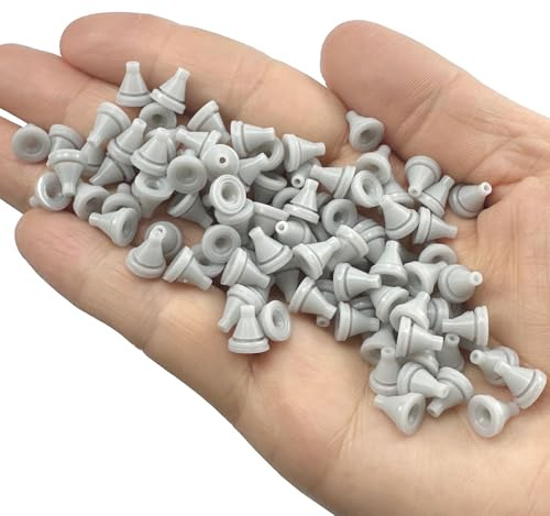 Voolan 50pcs Ugelli di Ricambio per Soffione Doccia, Ugello Autopulente in Silicone Morbido per Docce a Pioggia, Ugello in Silicone per Foro Doccia (50 Pack)