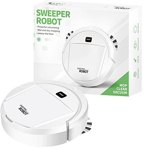 SWZEC Cozey Maison CLEANAIR BOT – Aspirapolvere robot intelligente per una pulizia senza sforzo(Bianco)
