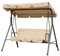 Angel Living 5860900 Hollywoodschaukel Gartenschaukel 3 Sitzer mit Sonnenschutz 173x110x151cm (Beige)