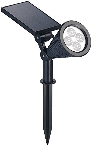 Luminea Gartenstrahler Solar: Solar-LED-Spot mit Erdspieß für Garten & Co, 200 Lumen, 1,5 Watt, IP44 (Gartenstrahler mit Erdspieß, LED, Außenbeleuchtung)