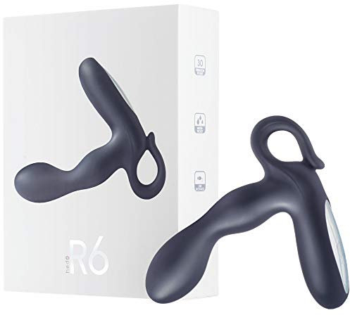 HEDO R6 | Vibratore sessuale per uomo | Massaggiatore prostatico | Silicone medico privo di PVC e ftalati | Ricaricabile | Ideale per la stimolazione della prostata | Dilatatore anale (Nero)