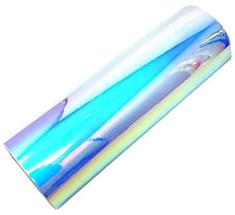 Flip Flop Hologramm Plotterfolie Effektfolie Chamäleon Chrom Bastelfolie Carwrapping Auto Folie DIY Basteln für Aufkleber Sticker Beschriftungen (Blau/Lila, 63cm (Meterware))