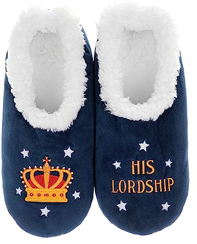 Snoozies Pairables Super Soft Sherpa Mens House Slippers - His Lordship