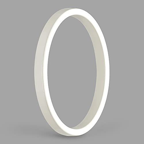 HASWARE Schwebendes Hausnummernschild: 5 Zoll (12cm) modernes Türschild – auffällig für Straßennummern (0, Weiß)