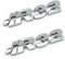 Yuzhao Aufkleber für Golf 3, 4, 5, 6, 7, MK4, MK5, Heckkofferraum, R32-Logo, Silber, 10 x 2,2 cm, 2 Stück