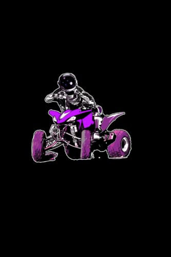 Quad Bike Astronaut Biker - Motor Sport Quad Bike Notebook: Dotted Lined Quad Bike Journal