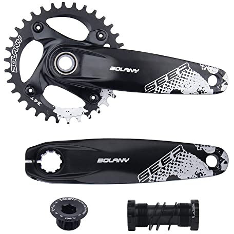 LHHL Bielas Cuadradas De 170mm For Bicicleta De Montaña con Plato 104 BCD 34T Manivela MTB De Aleación Bielas