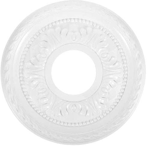 Angoily Ceiling Medallion, Ceiling Fan Medallion, Home Lighting Ceiling Medallions for Light Fixtures, Ceiling Light Trim and Ceiling Fans, Round
