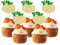 Gyufise Kürbis-Cupcake-Topper, Glitzer, Herbst-Thema, Kürbis-Kuchenaufsatz, Dekoration, Kürbis-Thema, Babyparty, Geburtstag, Erntedankfest, Halloween, Party, Kuchendekorationen, Zubehör, Gold, 24