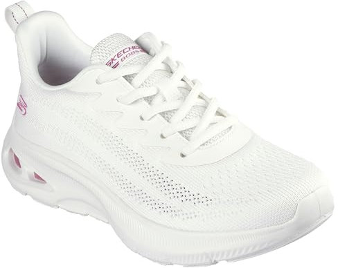 Skechers Damen BOBS Unity Sleek Waves, Off White Engineered Knit, 36 EU
