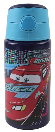 OM SUPPLIES Cars Characters - Botella deportiva de aluminio reutilizable de 500 ml, para vacaciones, regreso a clases, beber agua, almuerzo, niños (Cars 1)