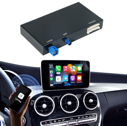 CARabc Wireless Carplay Android Auto für Mercedes Benz NTG5.0 C Klasse W205 GLC Klasse C350E, GLC250, GLC300, C63 AMG 2015-2018 Jahr Auto, Unterstützung Navigation, Mirror Link für Telefon, Kamera