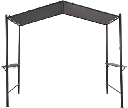 Habitat et Jardin Gazebo pergolato per Barbecue - 277 x 149 cm - Antracite