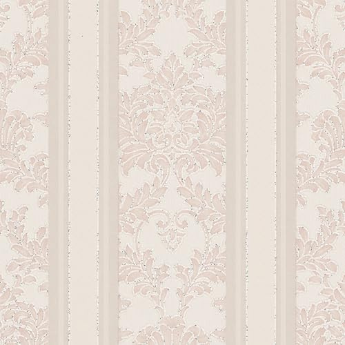 Erismann 20030-02 Papier peint texturé en non-tissé Motif baroque Beige 0,53 x 10,05 m