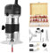 Palm Router, router per la lavorazione del legno | Trimmer elettrico laminato 40000 giri/min,6 router – trigger di velocità variabile, intagliare manualmente – Trimmmmaschine mit 15 pezzi Router Bit