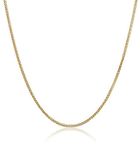 PRINS JEWELS 18 Karat 750 Gold Diamantschliff Spiga Weizen Gelbgold Kette - Breite 1.20 mm - Länge wählbar (40)