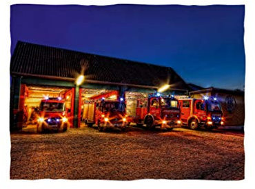 fotobar!style Fleecedecke ca. 180 x 135 cm EIN Motiv aus dem Kalender Feuerwehr