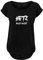Hetz Mich Nicht Ladies Fashion Shirt lang und weit geschnittten Hinterer Schnitt Länger mit Motiv (322 B36 Schwarz XL)