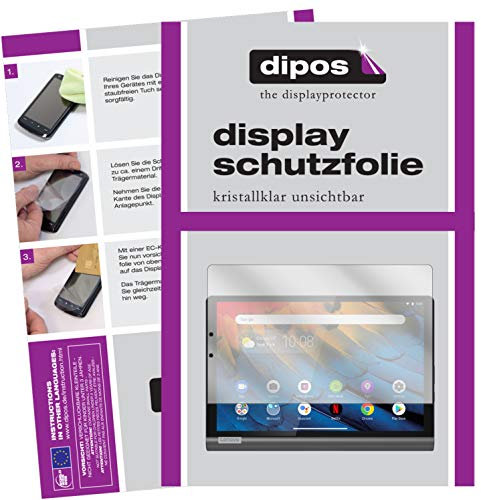 dipos I Schutzfolie kompatibel mit Lenovo Yoga Smart Tab 10.1 YT-X705F Displayschutz-Folie klar