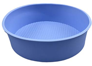 Egurs Grand moule à gâteau rond en silicone, 20 cm, couleurs aléatoires