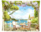 Bishilin Wandteppich Jugendzimmer Tisch und Stuhl Tapisserie Psychedelisch 150x200CM, Tapisserie Vorhang Wandbehang Wandteppiche
