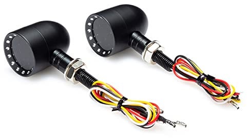 Alchemy Parts Motorbike LED Indicators Stop Tail Lights Integrated for Custom Chopper PAIR