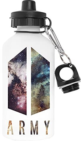 Capzy Army Nebula Schadstofffrei Weiß Wasserflasche Aluminium Für Draußen Pollutant Free White Water Bottle Aluminium For Outdoors