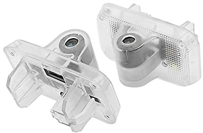 SZOMH Lumière de projecteur de Porte de Voiture Compatible avec Renault Samsung SM7 SM5 QM5 LED Lumières Banderoles Logo Projector Light Bienvenue Lumières Éclairage de Logo (Color : Renault Logo)