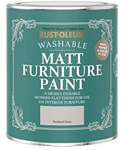 Rust-Oleum Beige Furniture Paint in Matt Finish - Portland Stone 750ml