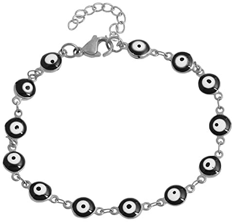 Akzent Damen-Armband Ayla Edelstahl Auge 18 + 3 cm lang 5030553 (silberfarbig)