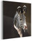 MuchoWow Glasbild Glasfoto Wandbild Bilder Deko 20x20 cm Zebra - Porträt - Kleidung