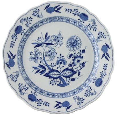 Speiseteller 27cm Fahne BLAU ZWIEBELMUSTER Hutschenreuther**2 (2 Stück)