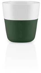 Eva Solo Tasse à espresso, set de 2, porcelaine, silicone, Emerald Green 80ml, 501129