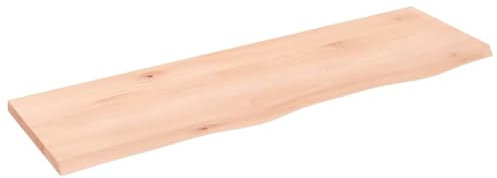 vidaXL Waschtischplatte 100x30x2 cm Massivholz Unbehandelt
