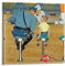 DryNda Norman Rockwell Poster Cops and Kids Wandkunst Geschenke Schlafzimmer Drucke Heimdekoration Hängendes Bild Leinwand Gemälde 70 x 70 cm