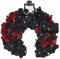 MinnowXY Gothics-Blumen-Haarreif mit Pferde-Lampe, Dekor, Haarreifen, Halloween, Cosplay, Haarschmuck, modischer Kopfschmuck