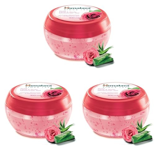 Himalaya Since 1930 Rose & Body Moisturizer Gel -300ml (Packung mit 3)