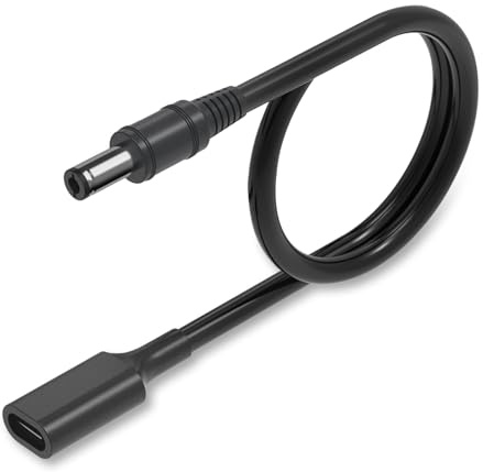CYD USB-C zu DC Adapter Kabel, 5,5 x 2,5 mm, 3,28 Fuß, 15W PD