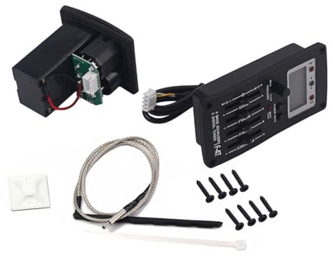 Toyvian 4 Guitare Contrôle du Volume Guitare LCD Tuner Instrument De Musique Eq Guitare Préamplificateur Piézo Pick-Up Pré-Égaliseur Noir