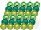 Inge Glas Weihnachtskugeln mit Haken | Schöne Christbaumkugeln aus Glas | Set 30 Kugeln und 40 Aufhänger | Christbaumschmuck Weihnachtsbaumkugeln (Evergreens | grün)