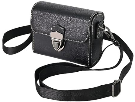VOVMOEYA Camera Case for Canon powershot SX740/SX730/SX720,Retro PU Case for Canon G7X Mark III/G7X MarkII/G7 X,Case for Sony RX100 Series,For Ricoh GR IIIx/GR III/GRII/GR,three carrying methods-Black