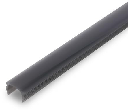 BRILONER - Pimp your Panel Diffusor dunkle Rauchoptik, Kunststoffprofil, Zubehör Akustik Paneele, Spaltenbreite 16-17 mm, klemmbar, kürzbar, 1,3m, Rauchoptik