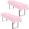 2 Stück Tischdecke Bierzeltgarnitur 100 x 250cm Biertisch Tischdecke wasserdichte Polyester Tischdecke Rosa Biertischdecke für 50 und 70cm Biertische, Rechteckige Tischdecken für Hochzeitsfeiern