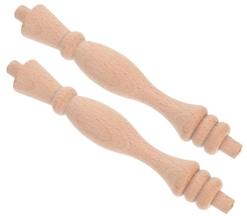 BESPORTBLE 2piezas Barandillas De Escalera Interiores Pila De Gabinete De Madera Husillos De Escalera Decoración De