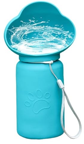 WJnflQN Portable Pet Water Bottle,Water Bottle For Dogs On The Go - Leak-Proof Dispenser High-Temperature Resistant Container For Outdoor Traveling Hiking Camping