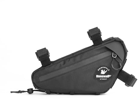 UPANBIKE Dreieck Fahrrad Rahmentasche, Wasserdicht leichte Oberrohrtaschen, Fahrradzubehör, Polyester-Packtasche für Mountainbikes und Rennräder (schwarz)
