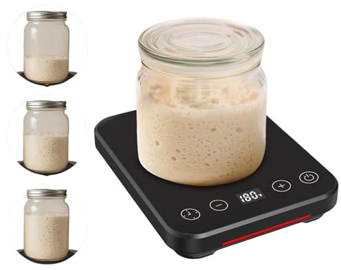 Sauerteig für zu Hause – Hefetwerkzeug mit Timer – Heizmatte mit Timer und automatischem Einschalten für Brot, Kaffee, Käse, Haus und Küche