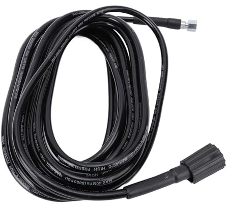Pongnas Hochdruck -Waschmaschinenschlauch Flexibler Druck Waschmaschinenschlauch Erweiterbarer Druckscheibeschlauch mit Universellen Anschlüssen für das Waschen von Wohnmobilen Betonbeton (8m)